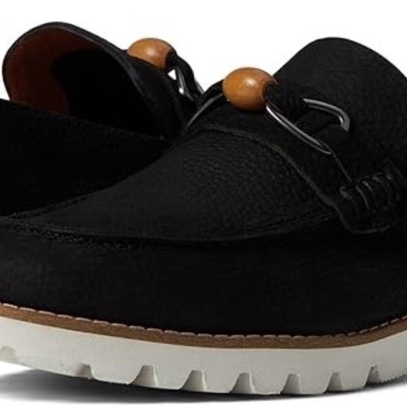 New Gentle Souls by Kenneth Cole Womens Eugene Lug Bit Blk Loafers Shoes Slip On - Picture 5 of 6